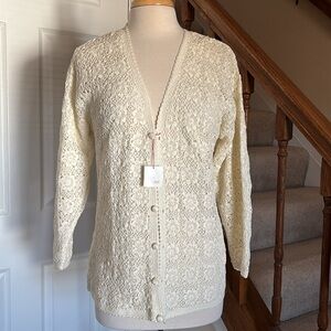 Lizwear hand crochet cardigan